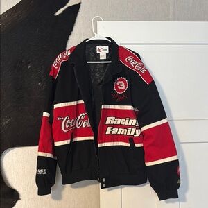 Coca Cola Varsity Jacket Red and Black with Embroidered Details